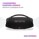 Caixa de Som Boombox Plus Bluetooth IP66 AWS-BBS-01B AIWA